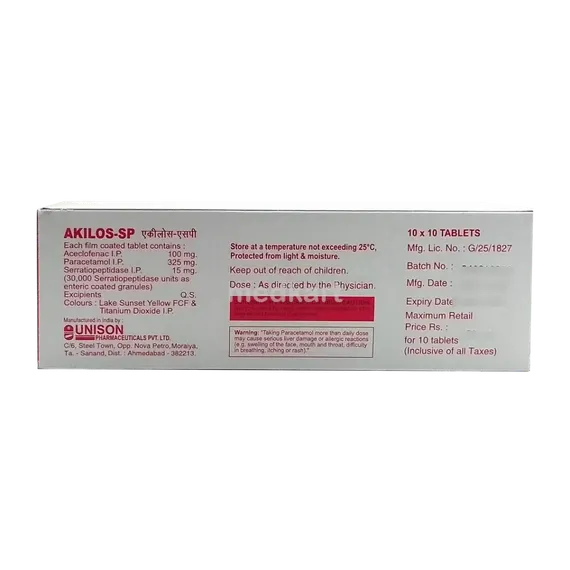 akilos sp tablet 10's